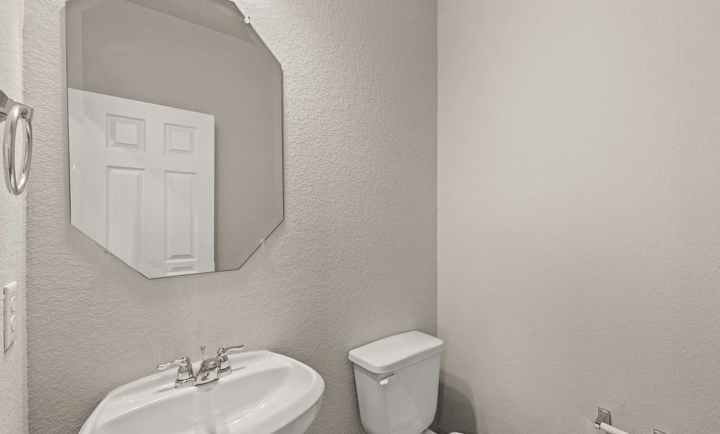 Powder batheroom. Sample product photo. Actual exterior and interior selections may vary by