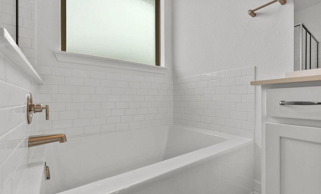 Primary bathroom.  Sample product photo. Actual exterior and interior selections may vary by
