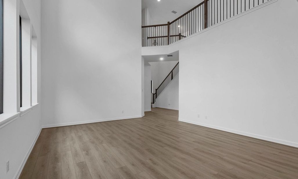 Gathering Room. Sample product photo. Actual exterior and interior selections may vary by homesite.