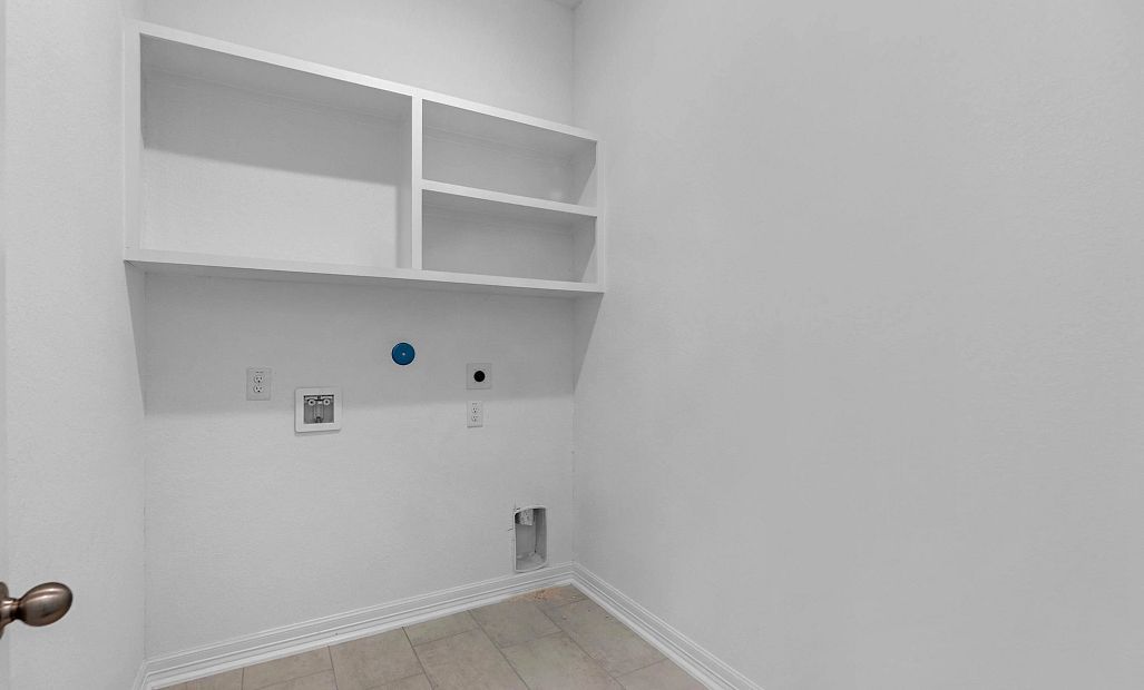 Laundry room. Sample product photo. Actual exterior and interior selections may vary by homesite.