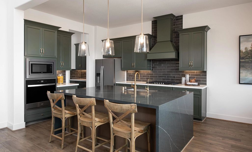 Kitchen open to family room