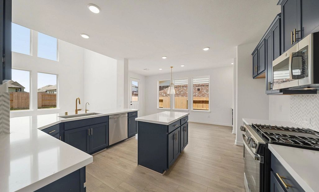 Kitchen. Sample product photo. Actual exterior and interior selections may vary by homesite. Photo
