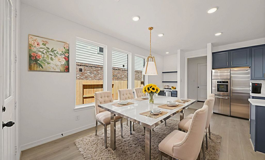Dining space. Sample product photo. Actual exterior and interior selections may vary by homesite.