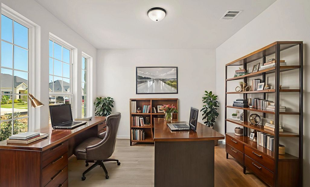 Study. Sample product photo. Actual exterior and interior selections may vary by homesite. Photo may