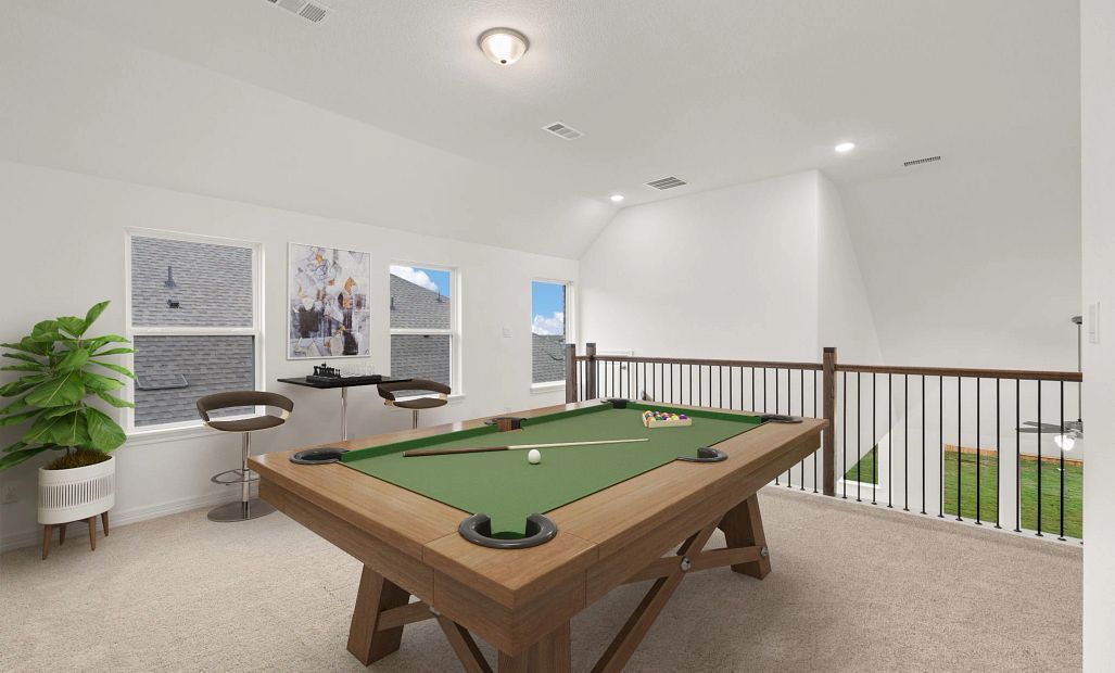 Upstairs loft. Sample product photo. Actual exterior and interior selections may vary by homesite.