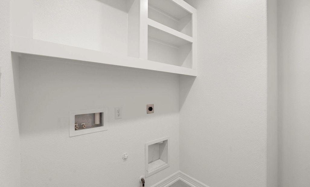 Laundry room. Sample product photo. Actual exterior and interior selections may vary by homesite.