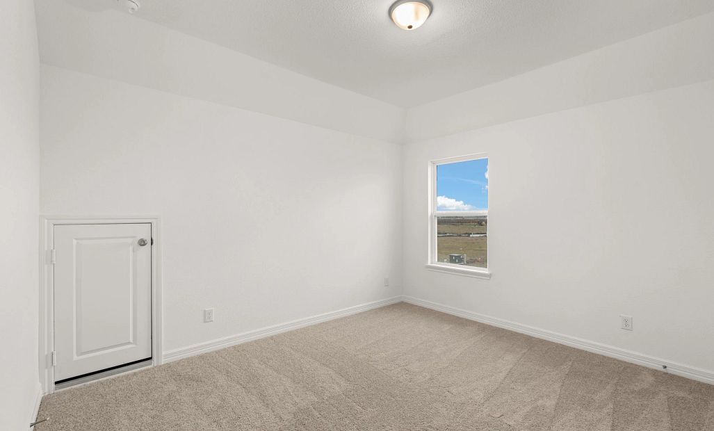 Third bedroom. Sample product photo. Actual exterior and interior selections may vary by homesite.