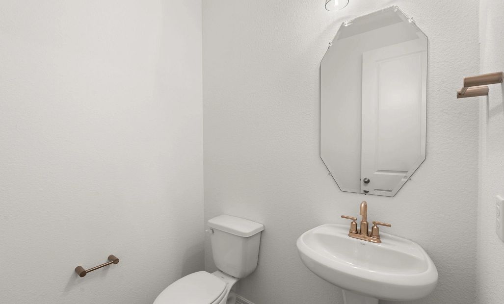 Powder bath. Sample product photo. Actual exterior and interior selections may vary by homesite.