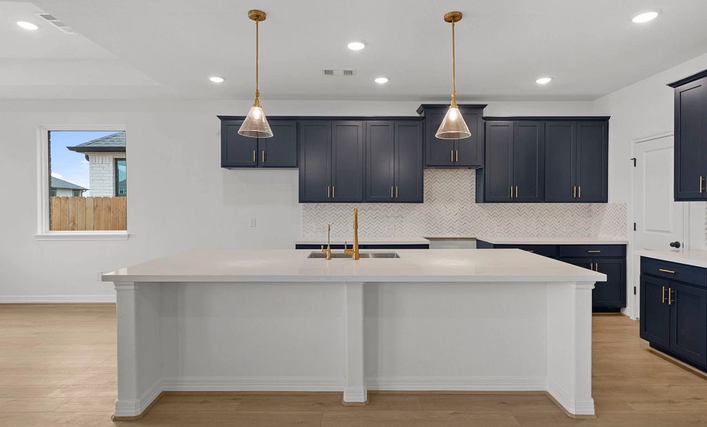 Kitchen. Sample product photo. Actual exterior and interior selections may vary by homesite. Photo