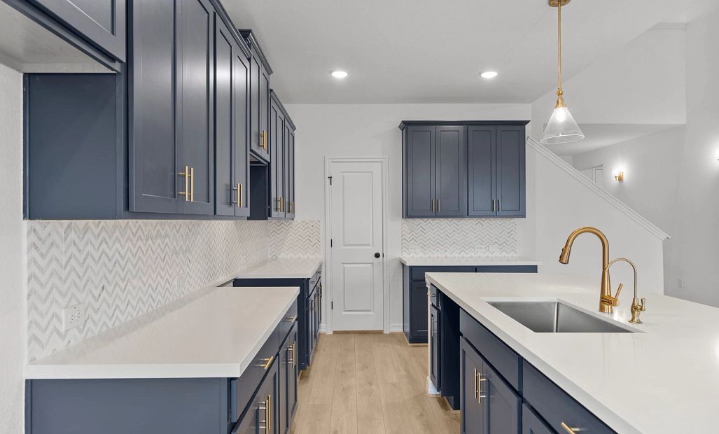 Kitchen. Sample product photo. Actual exterior and interior selections may vary by homesite. Photo