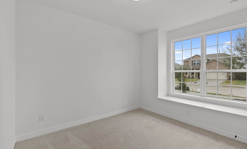 Secondary bedroom. Sample product photo. Actual exterior and interior selections may vary by