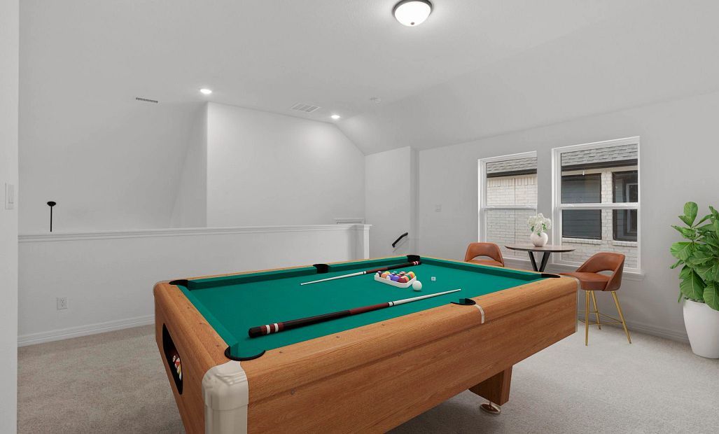 Upstairs loft. Sample product photo. Actual exterior and interior selections may vary by homesite.