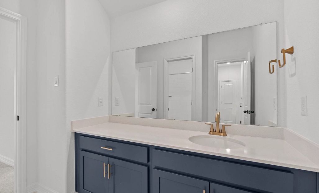 Secondary bathroom. Sample product photo. Actual exterior and interior selections may vary by