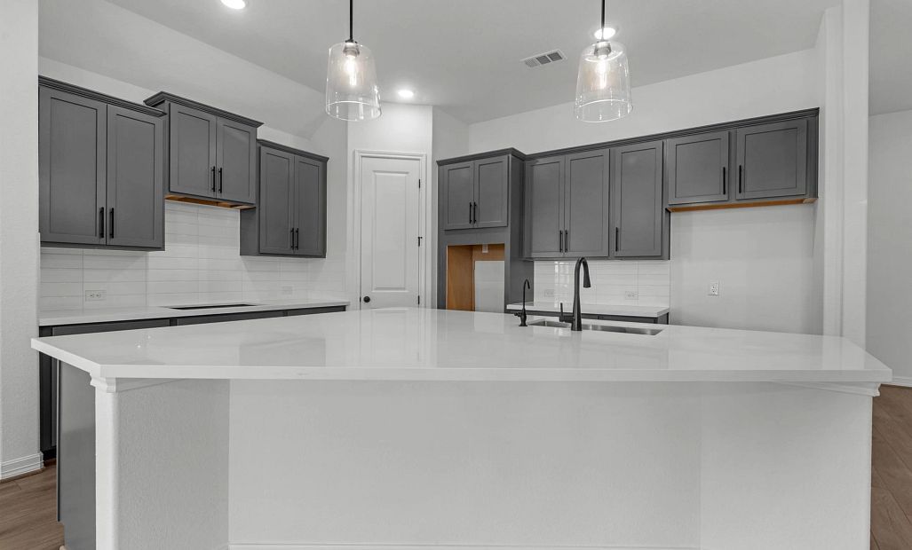 Kitchen. Sample product photo. Actual exterior and interior selections may vary by homesite. Photo