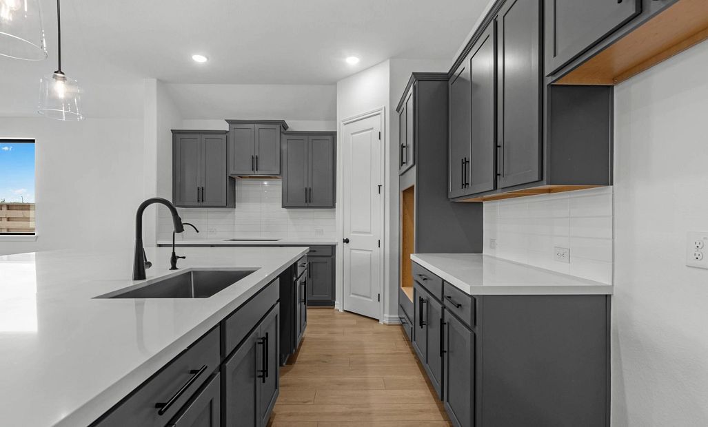 Kitchen. Sample product photo. Actual exterior and interior selections may vary by homesite. Photo