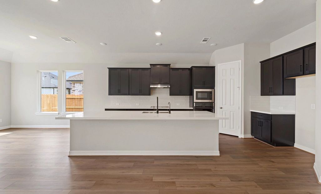 Kitchen. Note: Sample product photo - actual exterior and interior selections may vary by homesite
