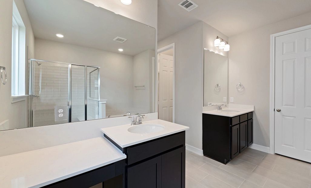 Primary bath. Note: Sample product photo - actual exterior and interior selections may vary by