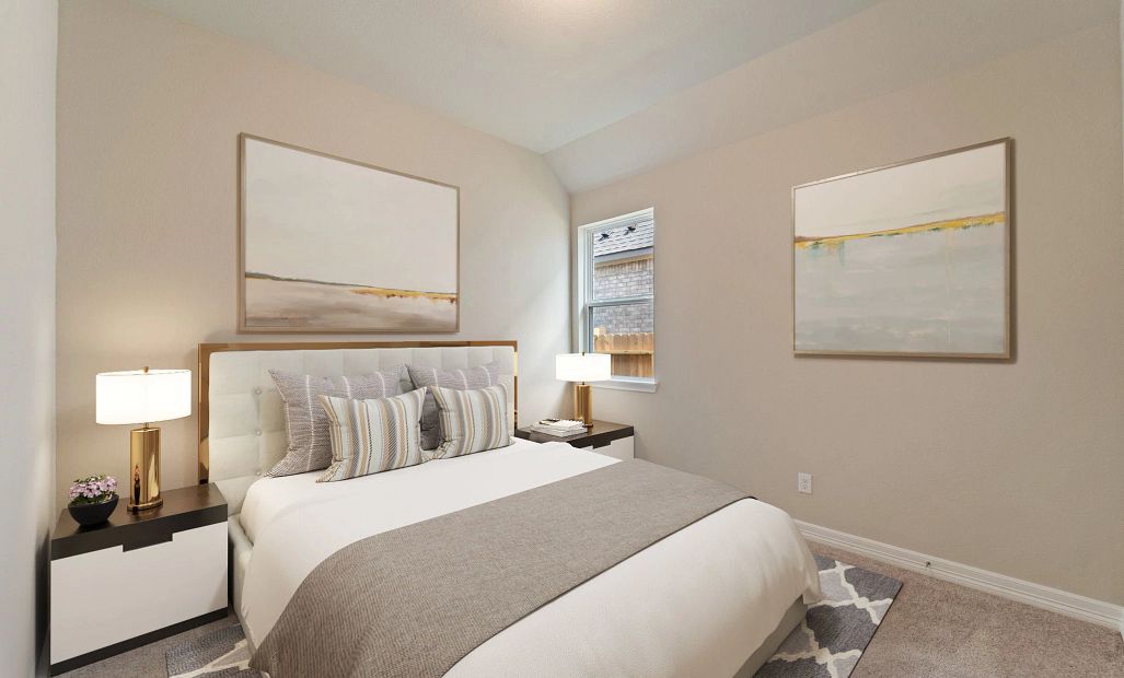 Second bedroom. Note: Sample product photo - actual exterior and interior selections may vary by