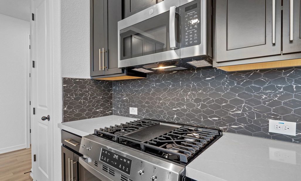 Kitchen. Sample product photo. Actual exterior and interior selections may vary by homesite. Photo