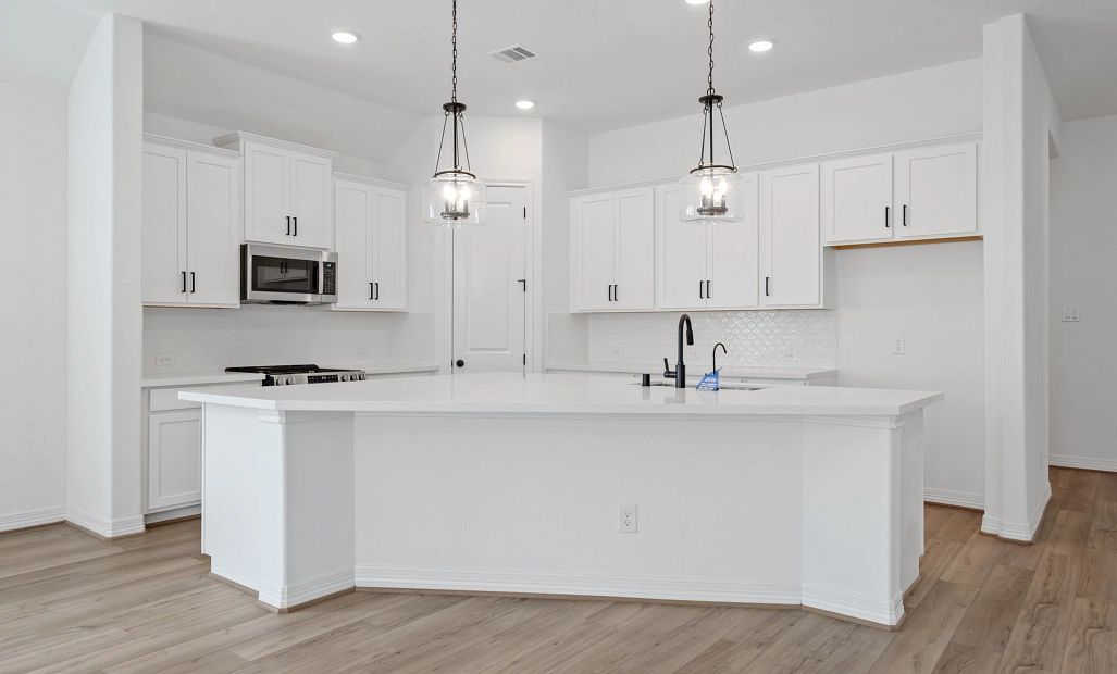Kitchen. Sample product photo. Actual exterior and interior selections may vary by homesite. Photo