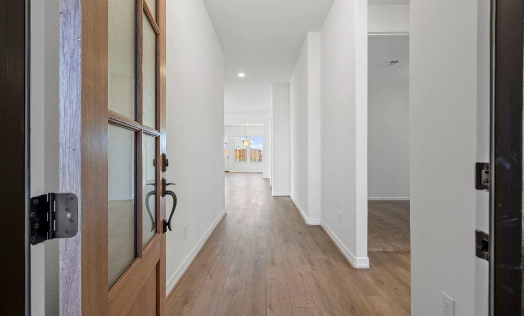 Home entry. Sample product photo. Actual exterior and interior selections may vary by homesite.