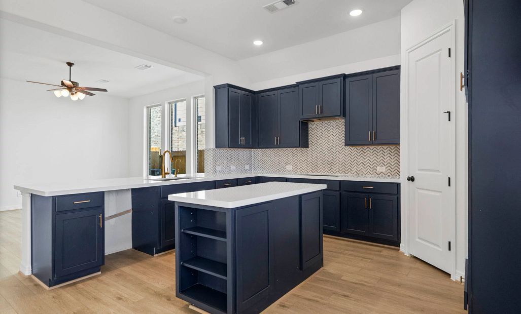 Kitchen. Sample product photo. Actual exterior and interior selections may vary by homesite. Photo