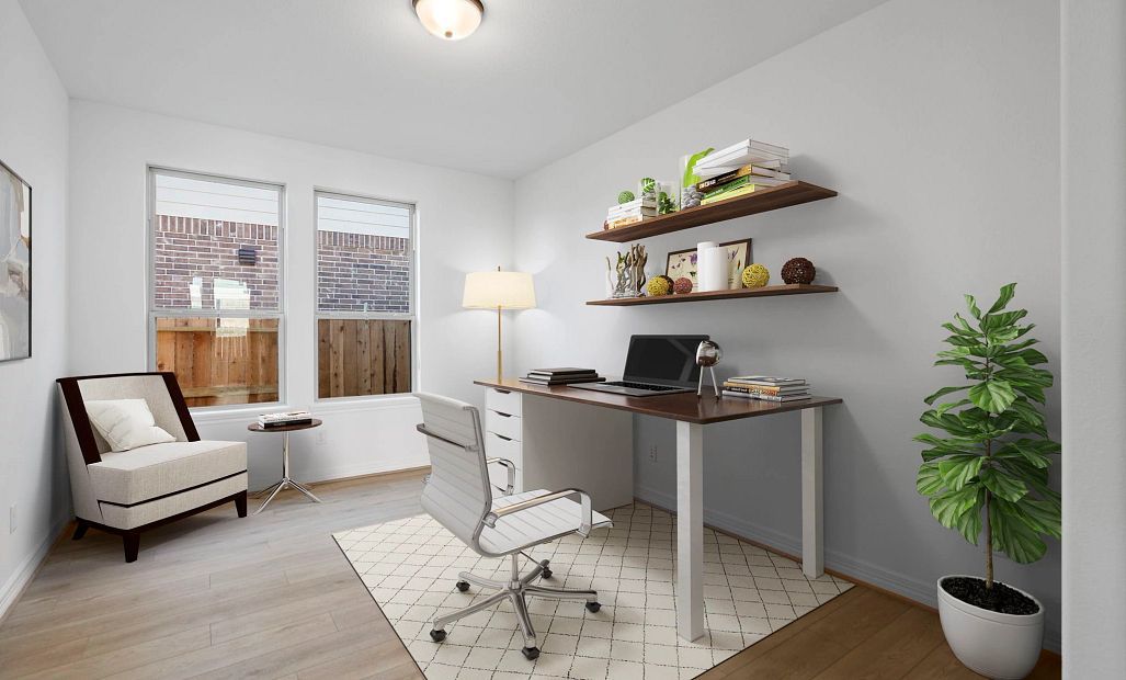 Study. Sample product photo. Actual exterior and interior selections may vary by homesite. Photo may