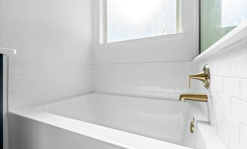 Primary bathroom. Sample product photo. Actual exterior and interior selections may vary by