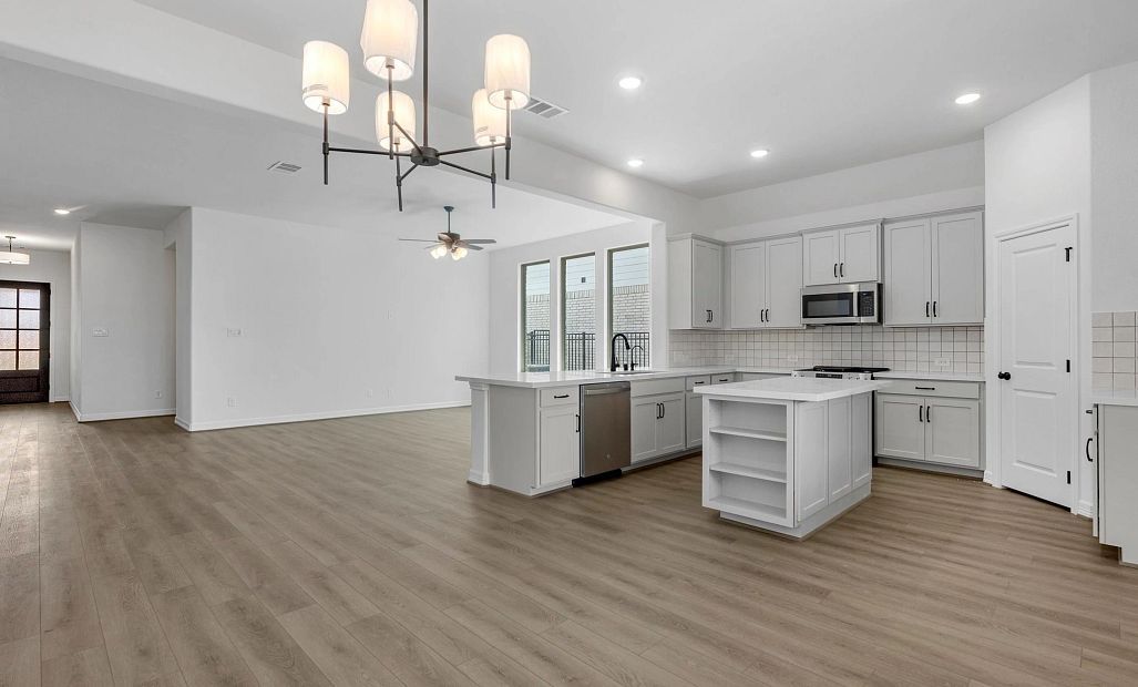 Kitchen. Sample product photo. Actual exterior and interior selections may vary by homesite. Photo