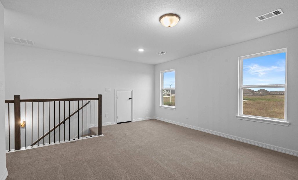 Upstairs loft. Sample product photo. Actual exterior and interior selections may vary by homesite.