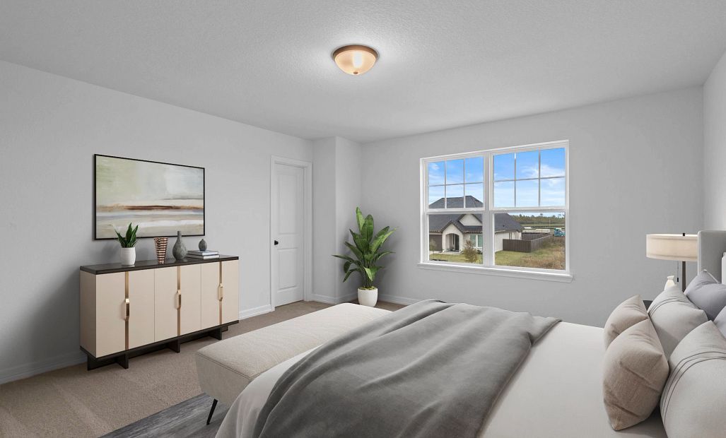 Secondary bedroom. Sample product photo. Actual exterior and interior selections may vary by