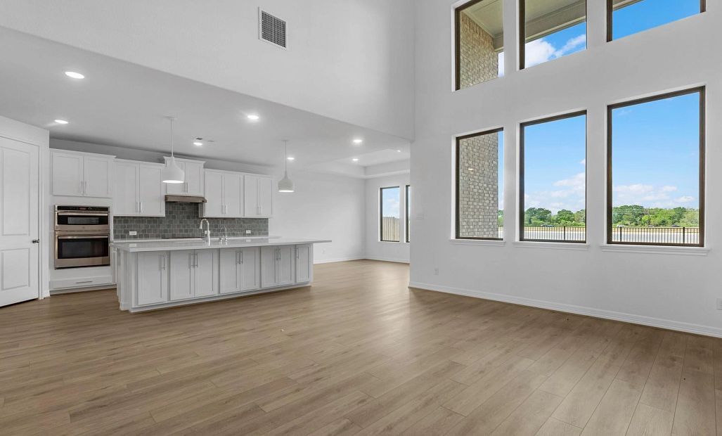 Gathering room. Sample product photo. Actual exterior and interior selections may vary by homesite.