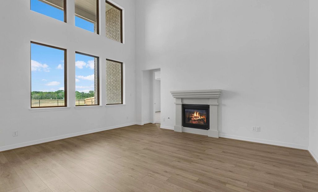 Gathering room. Sample product photo. Actual exterior and interior selections may vary by homesite.
