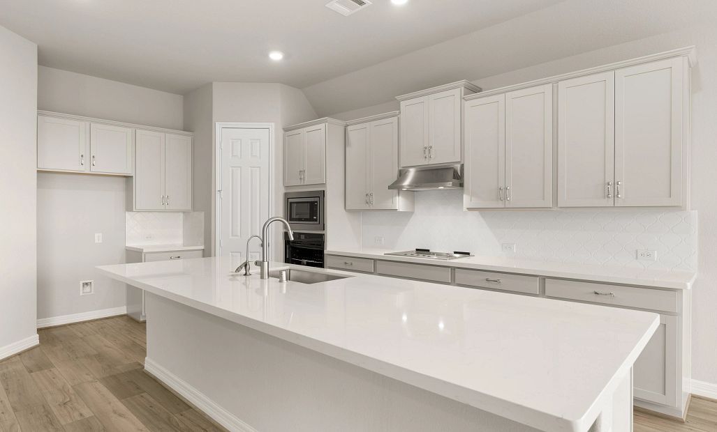 Kitchen. Sample product photo. Actual exterior and interior selections may vary by homesite. Photo