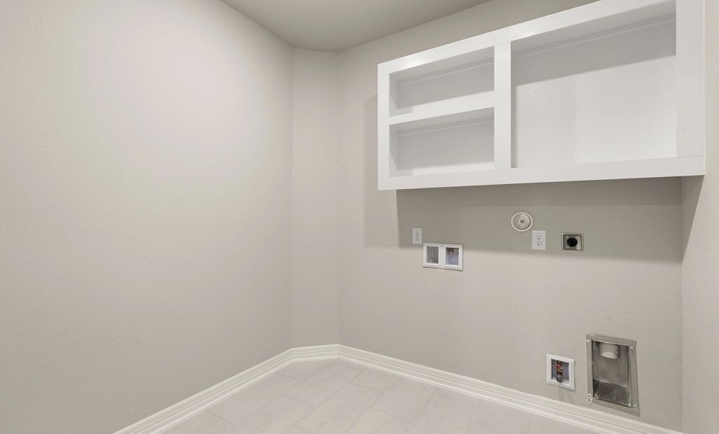 Laundry room. Sample product photo. Actual exterior and interior selections may vary by homesite.