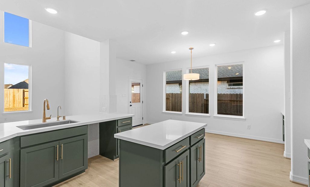 Kitchen. Sample product photo. Actual exterior and interior selections may vary by homesite. Photo
