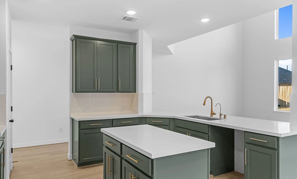 Kitchen. Sample product photo. Actual exterior and interior selections may vary by homesite. Photo