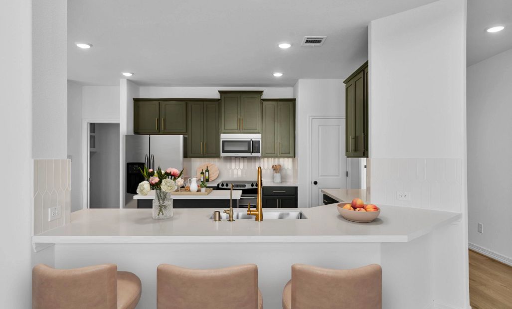 Kitchen. Sample product photo. Actual exterior and interior selections may vary by homesite. Photo