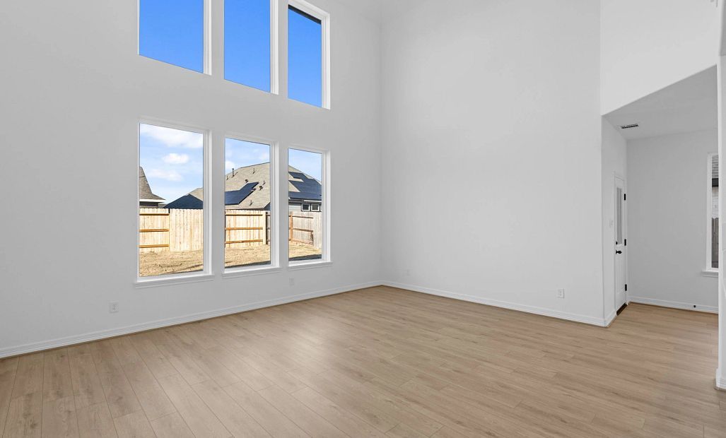 Gathering room. Sample product photo. Actual exterior and interior selections may vary by homesite.