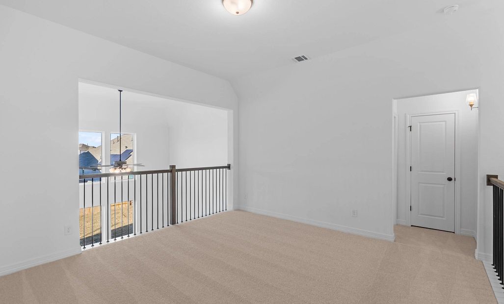 Upstairs loft. Sample product photo. Actual exterior and interior selections may vary by homesite.