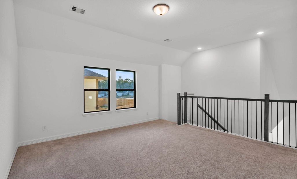 Upstairs loft. Sample product photo. Actual exterior and interior selections may vary by homesite.