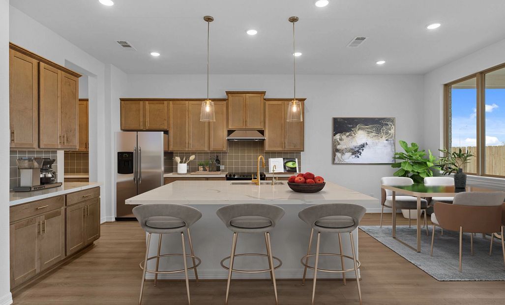 Kitchen. Sample product photo. Actual exterior and interior selections may vary by homesite. Photo