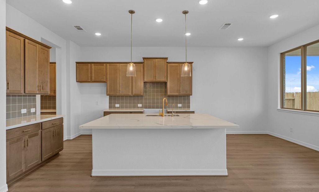 Kitchen. Sample product photo. Actual exterior and interior selections may vary by homesite. Photo