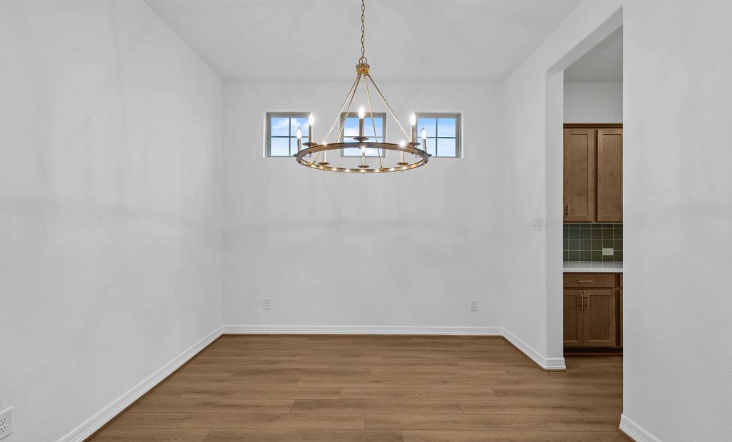 Dining space. Sample product photo. Actual exterior and interior selections may vary by homesite.