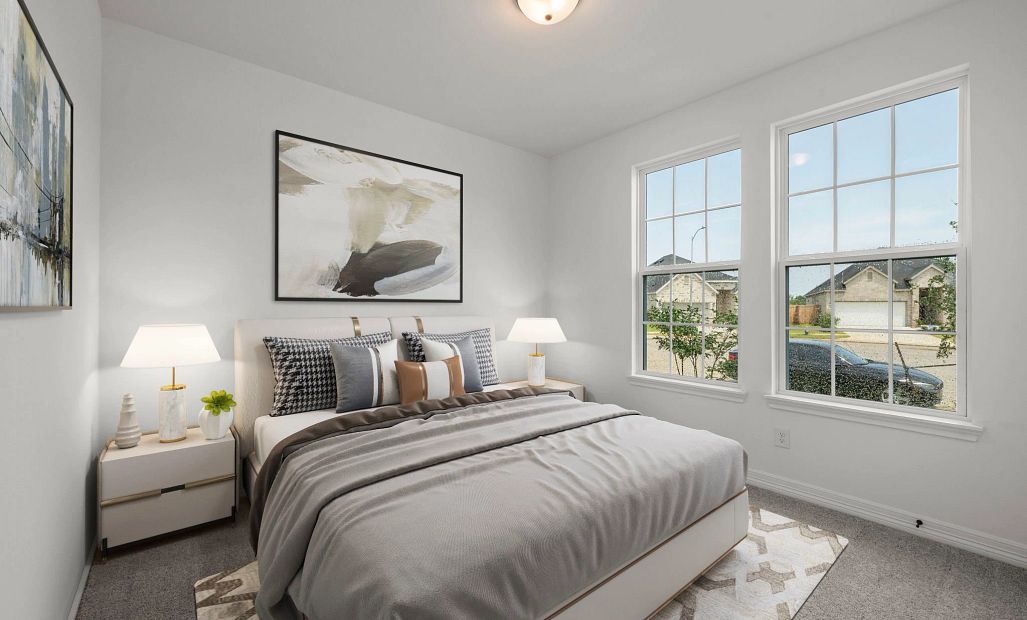 Secondary bedroom. Sample product photo. Actual exterior and interior selections may vary by