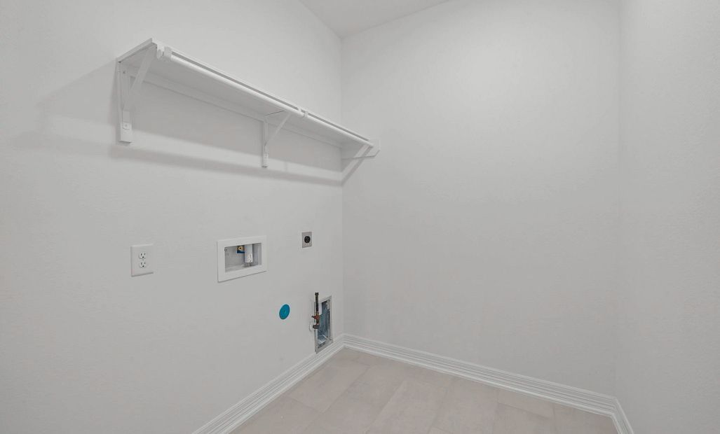 Laundry room. Sample product photo. Actual exterior and interior selections may vary by homesite.