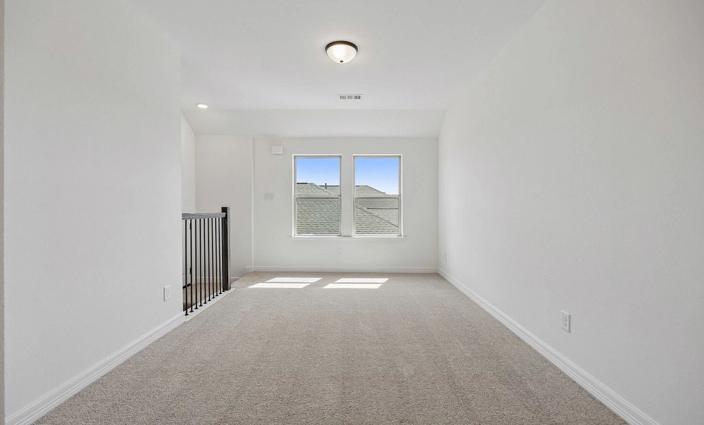 Upstairs loft. Sample product photo. Actual exterior and interior selections may vary by homesite.