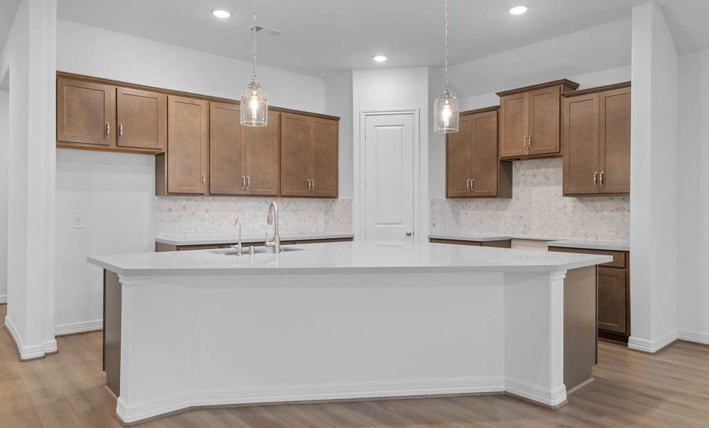 Kitchen. Sample product photo. Actual exterior and interior selections may vary by homesite. Photo