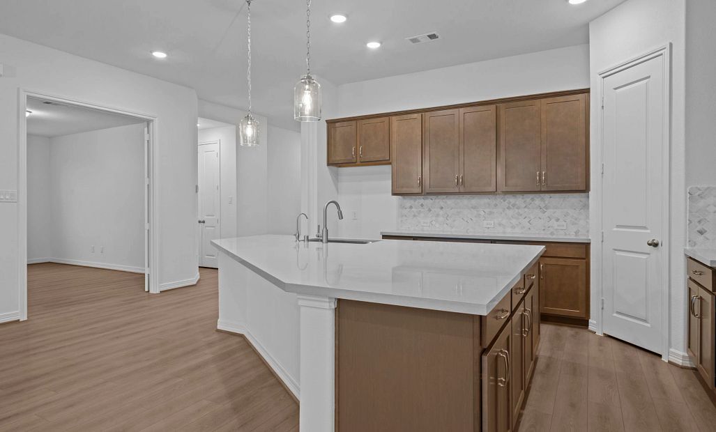 Kitchen. Sample product photo. Actual exterior and interior selections may vary by homesite. Photo