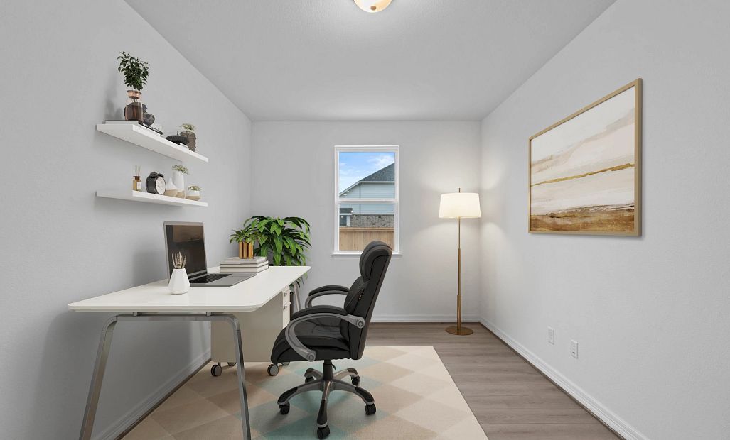 Study. Sample product photo. Actual exterior and interior selections may vary by homesite. Photo may
